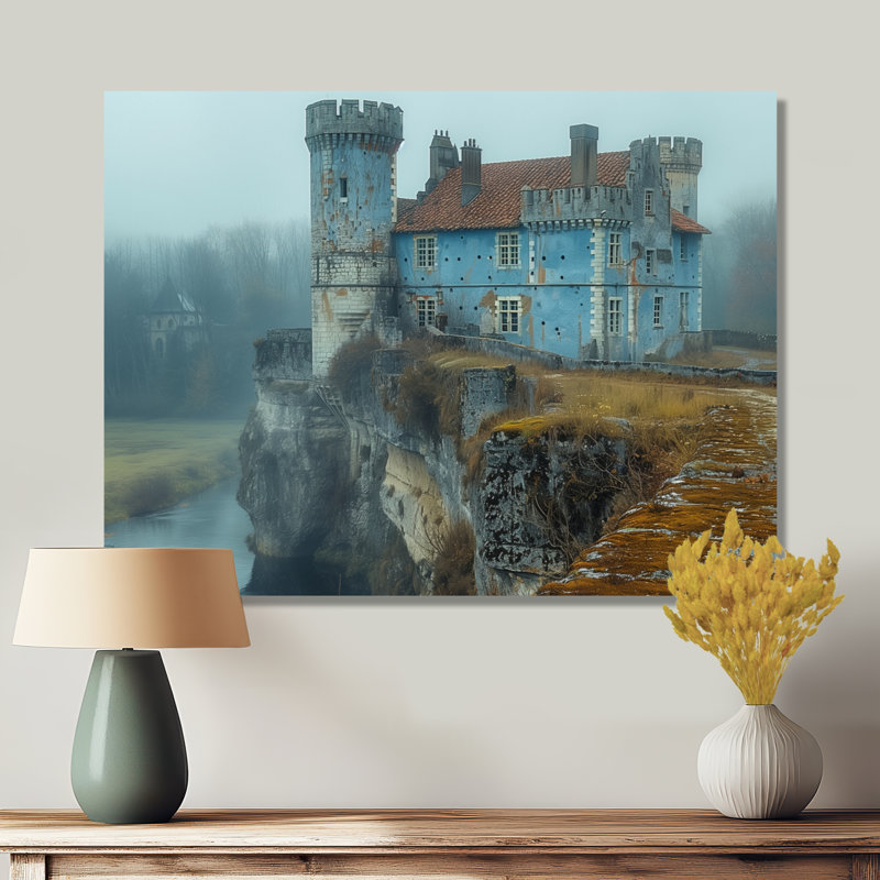 Pieper - Castles Wall Art Living Room, H 12 po x l 20 po, Cadre photo noir