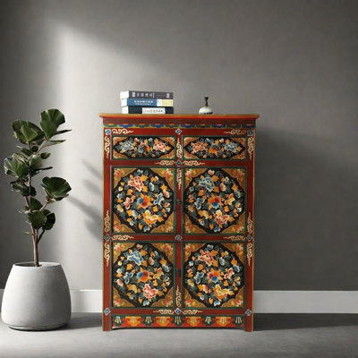 Vintage Solid Wood Console Table