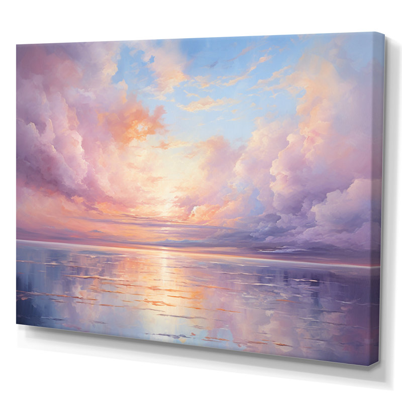 Sunset Cotton Candy Skies II - Print, Wrapped Canvas, 30" H x 40" W