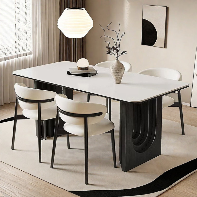 Retro American style rectangular dining table, 29.53"H x 63"L x 31.5"W