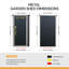3x3 FT Metal Pent Roof Garden Tool Storage Shed