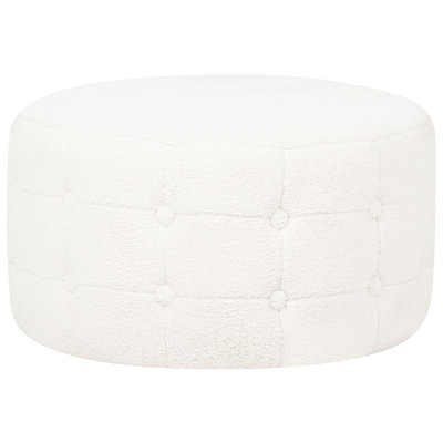 Krystalmae 55cm Wide Tufted Round Pouf Ottoman