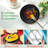 8-Person 32-Piece Wheat Straw Dinnerware Set in Black