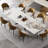 Cerinle 78.74'' To 110.24'' Extendable Rectangular Sintered Stone Dining Table For 10-12-468004971