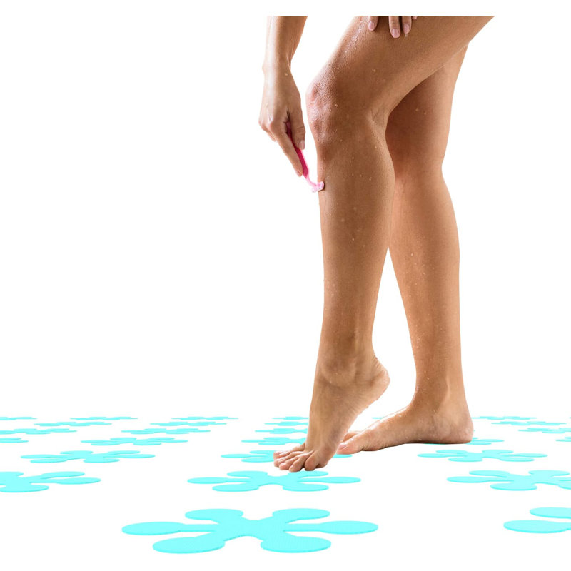 Borgman Plastic / Acrylic Non-Slip Shower Mat, Blue