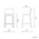 Nenko 25.6" Resin Counter Stool