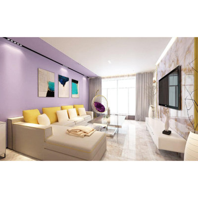 236''X17.7'' Purple Peel And Stick Wallpaper Contact Paper Modern Self Adhesive Wall Paper Removable Renter Friendly Textured Solid Color Shelf Cabinet Vinyl Roll (236''X17.7'',Purple)