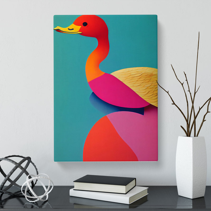 Wapella Duck Avant Garde - Wrapped Canvas Print, 50cm H x 35cm W x 3cm D