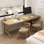 Bureaux rectangulaires en bois massif Burlywood-107241255