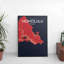 Honolulu City Map - No Frame Print-1526590266
