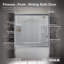 Finesse 56.62" W x 55.5" H Double Sliding Frameless Tub Door with Clean Coat Technology