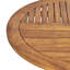 Table de salle à manger d'extérieur en bois 70 po avec finition élégante A