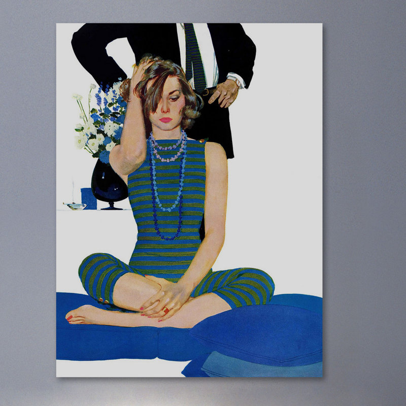Vintage Fashion End of a Marriage Canvas Print, 40" x 52"