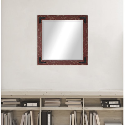 Tuohy Solid Wood Flat Wall Mirror