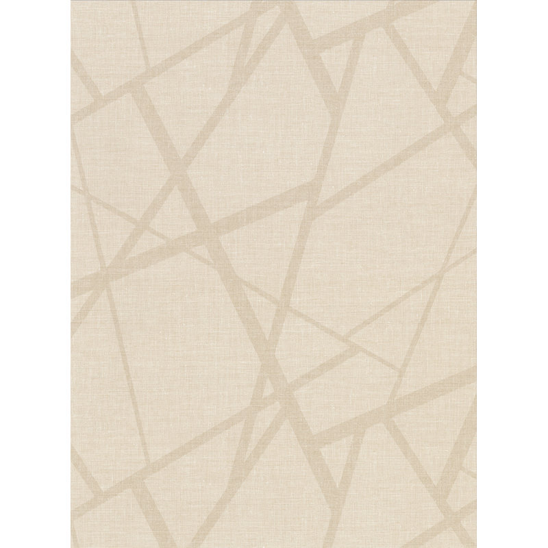  Rouleau de papier peint texturé L 27 pi x l 27 po, Crème