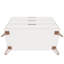 Rockefeller 35" Dresser In White (3-Drawer)-769863040