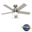 Ventilateur de plafond standard à 5 pales 44 "avec lumières Rogers-62373653