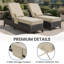 Coussin de chaise longue / dossier 26 po x l 26,5 po x P 80 po x H 6 po Sunbrella-735799245-735799244