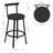Bar Stools Set Of 4 Round Kitchen Stools With Backrest Metal Frame Footrest Counter Stool 150 Kg Load Capacity For Bar Kitchen Island Dining Room-2031289840