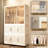 Portable Wardrobe Closet Storage Organizer For Clothes,clothes Dresser,9 Magnetic Doors-9 Cubes & 1 Hanging Rod,6 Pcs Hangers , Baby Wardrobe Storage Cabinet,white