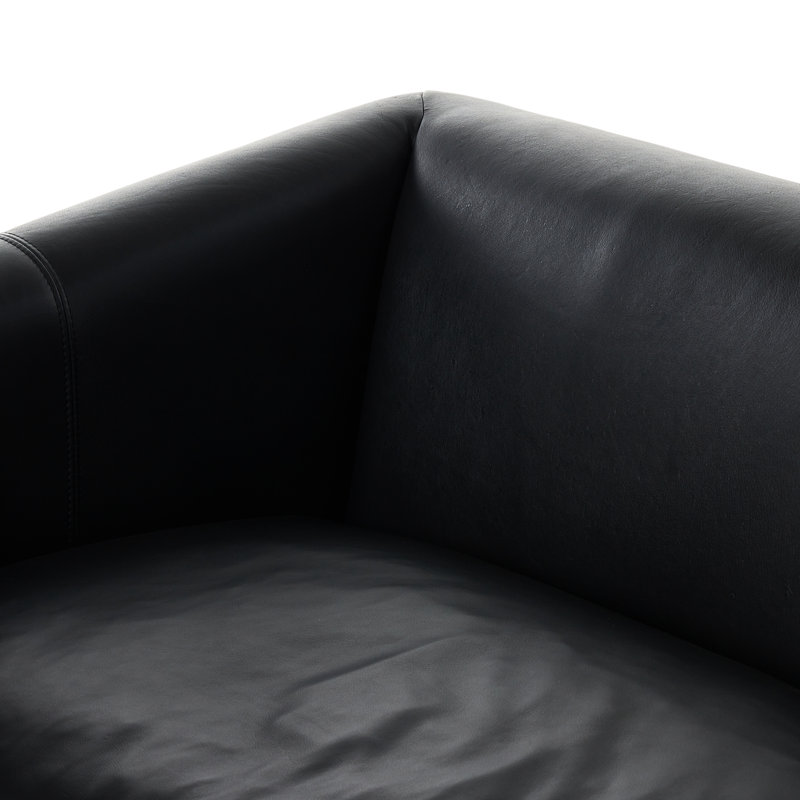 Cairo 90.5" Upholstered Sofa, Palermo Cognac Top Grain Leather