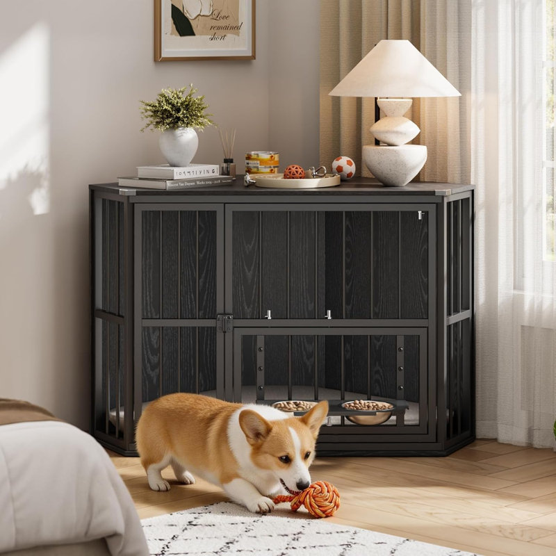 Table de bout 42,5 po en bois, Black