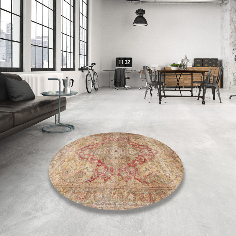 Brekstad Oriental Indoor Rug, Round 6'