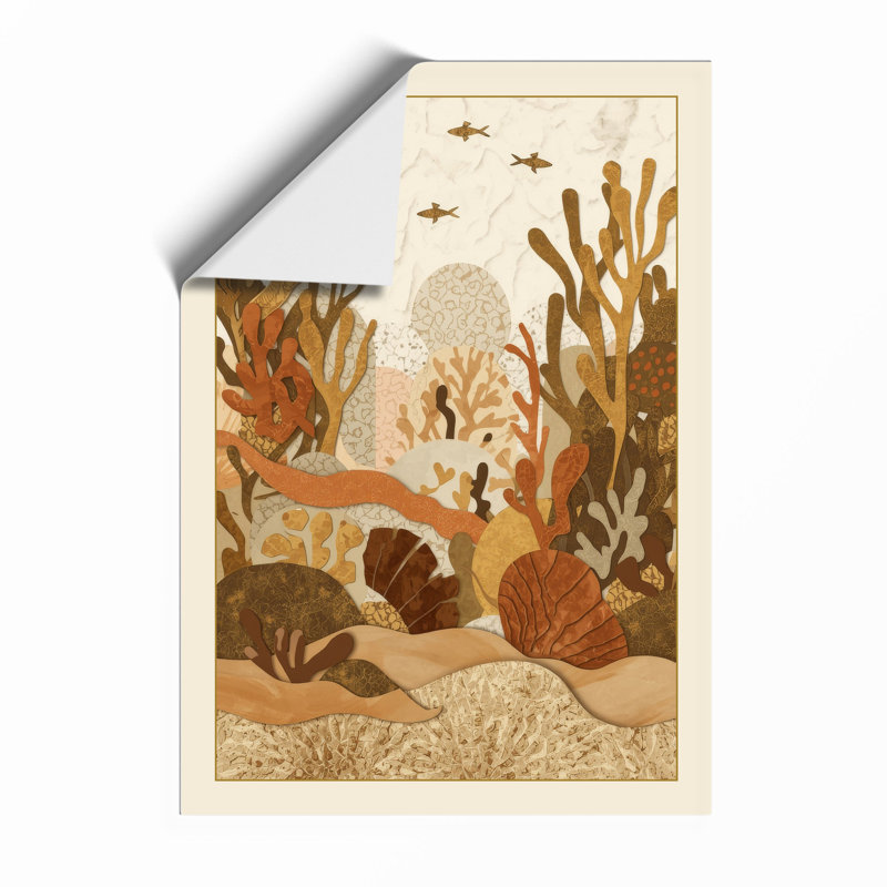 Kelp Forest Coastal - Framed Print, Unframed, A4 - 29.7 x 21.0 cm