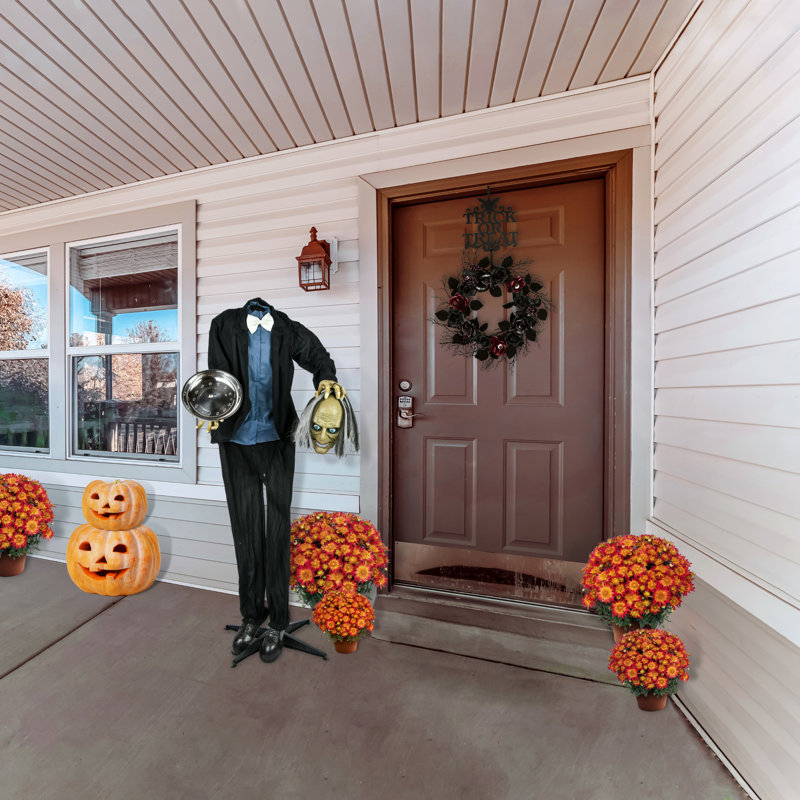 The Holiday Aisle® 59 "animé Halloween sans tête, activé par le son
