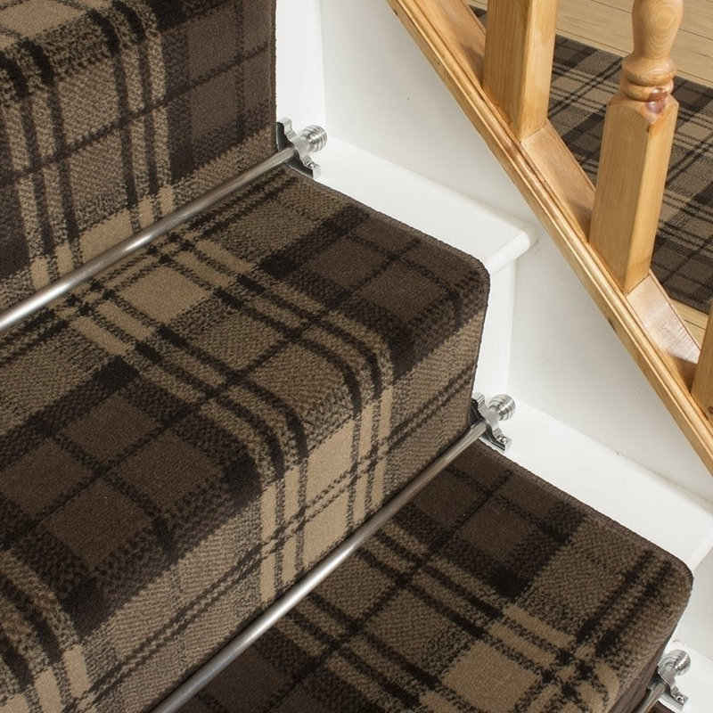 Stair Runner Plaid Area Rug, Runner 100 x 570 cm