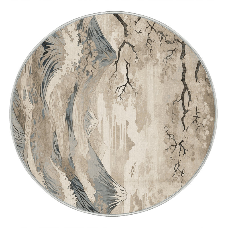 Cherry Radiance Rug, Round 6'