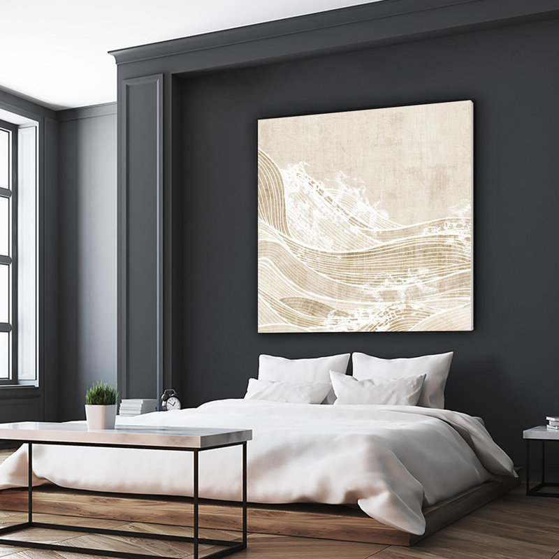 «Tidal Waves I», reproduction d'art sur toile géante, H 54 po x l 54 po x P 1,5 po