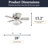 Hero 28" Ceiling Fan with LED Light-922871354