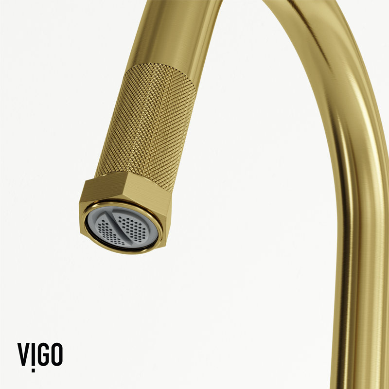 Hart 18 H 1-handle Pull-Down Kitchen Faucet, Matte Brushed Gold