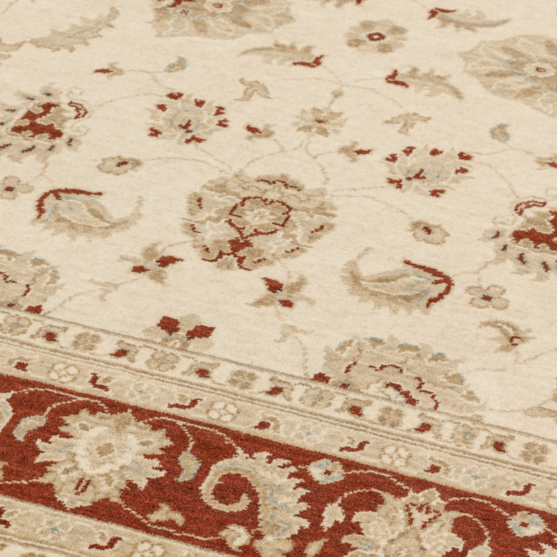 Ferrero Wooven Wool Beige Rug, Rectangle 130 x 190cm