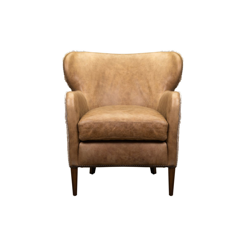 Fauteuil en cuir fleur 28,5 po Orleans