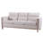 Comfortable Solid Wood Three-Seater Sofa