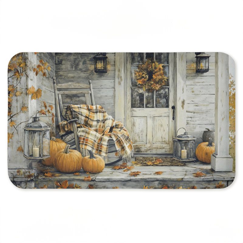 Tapis de sol anti-fatigue Rustic Fall, Chaise berçante Rustic Fall