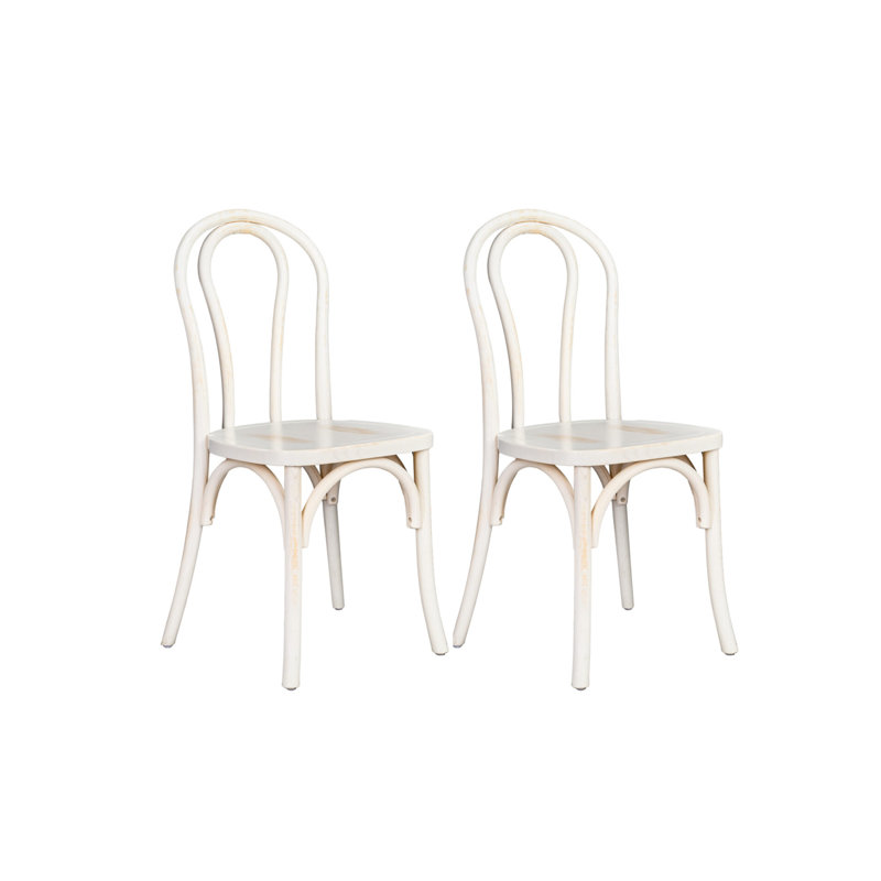 Chaise de restaurant Bentwood, Blanc