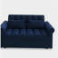 Canapé-lit avec causeuse Loveseats, dossier réglable bleu-812296172