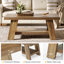 Pedestal Coffee Table with Storage