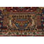 Tapis unique en laine noué à la main bleu marine de style Kashmar des années 1970 de 9 pi 7 po x 12 pi 3 po