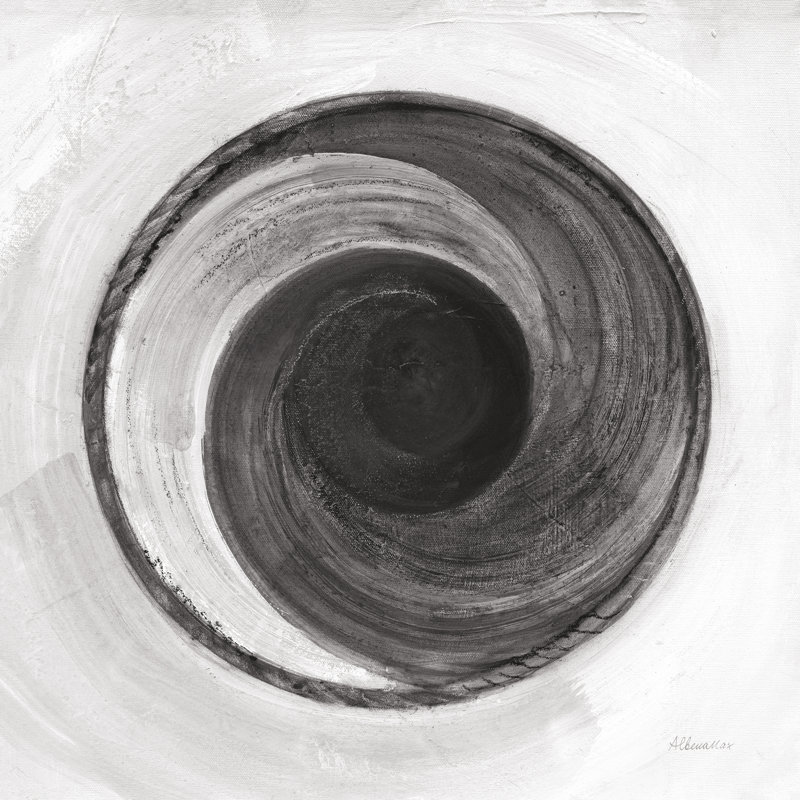 «Woven Beauty I BW» par Albena Hristova - reproduction d'art sur toile tendue, H 30 po x l 30 po, Papier avec cadre doré, Oui