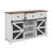 Sideboard Buffet Cabinet With Sliding Door, Adjustable Shelves And 3 Drawers-1303018123