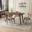 Walnut Finished Frame Dining Chairs - Suitable for Home and Dining Room-483419840-483419845