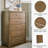 Geovoni 42 " W 5 - Drawer Dresser