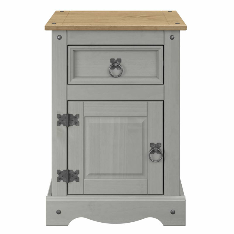 17.72'' W Nightstand, Gray