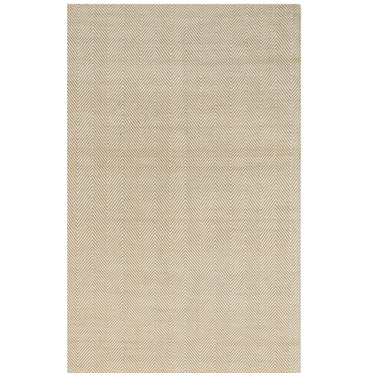 Tapis beige en laine tissé à la main Laureldale