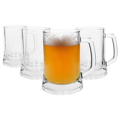 500ml Glass Beer Mug Set
