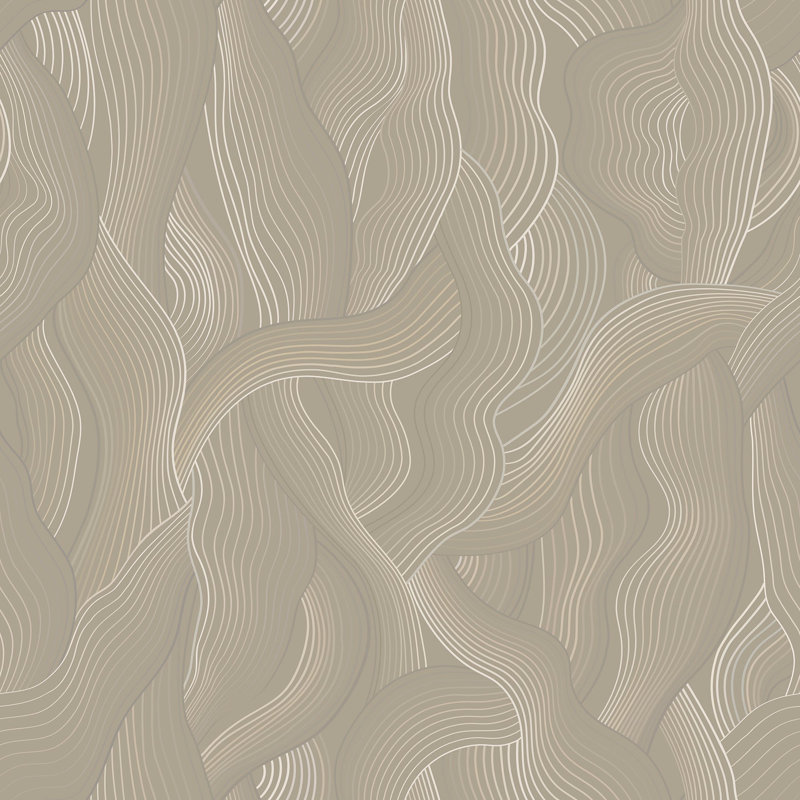 Meraki - Taupe Wallpaper by Sabrina Yvonne